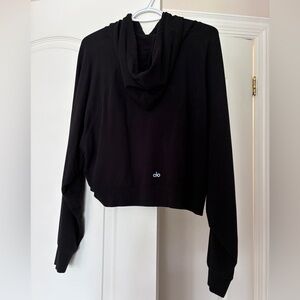 Alo cropped double take hoodie